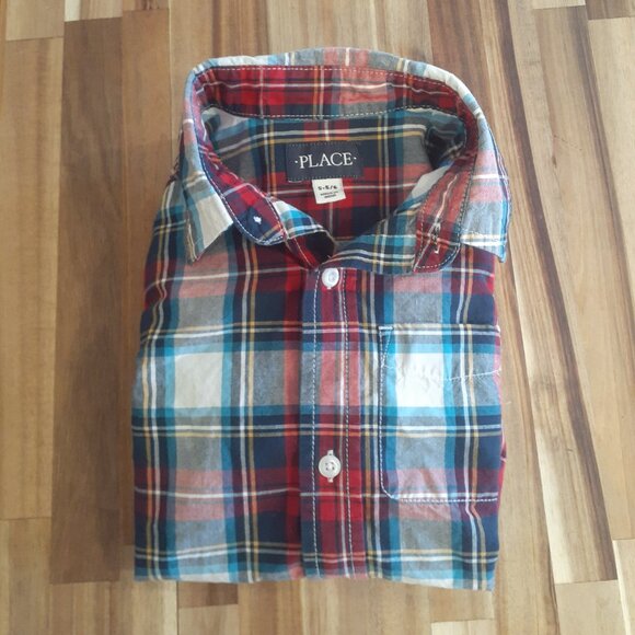Plaid Shirt: excellent condition.  Worn once - Picture 1 of 3